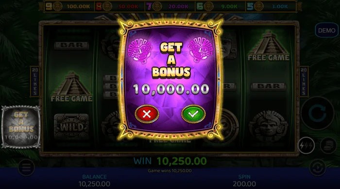 Mayan Madness - Bonus-Kaufbildschirm